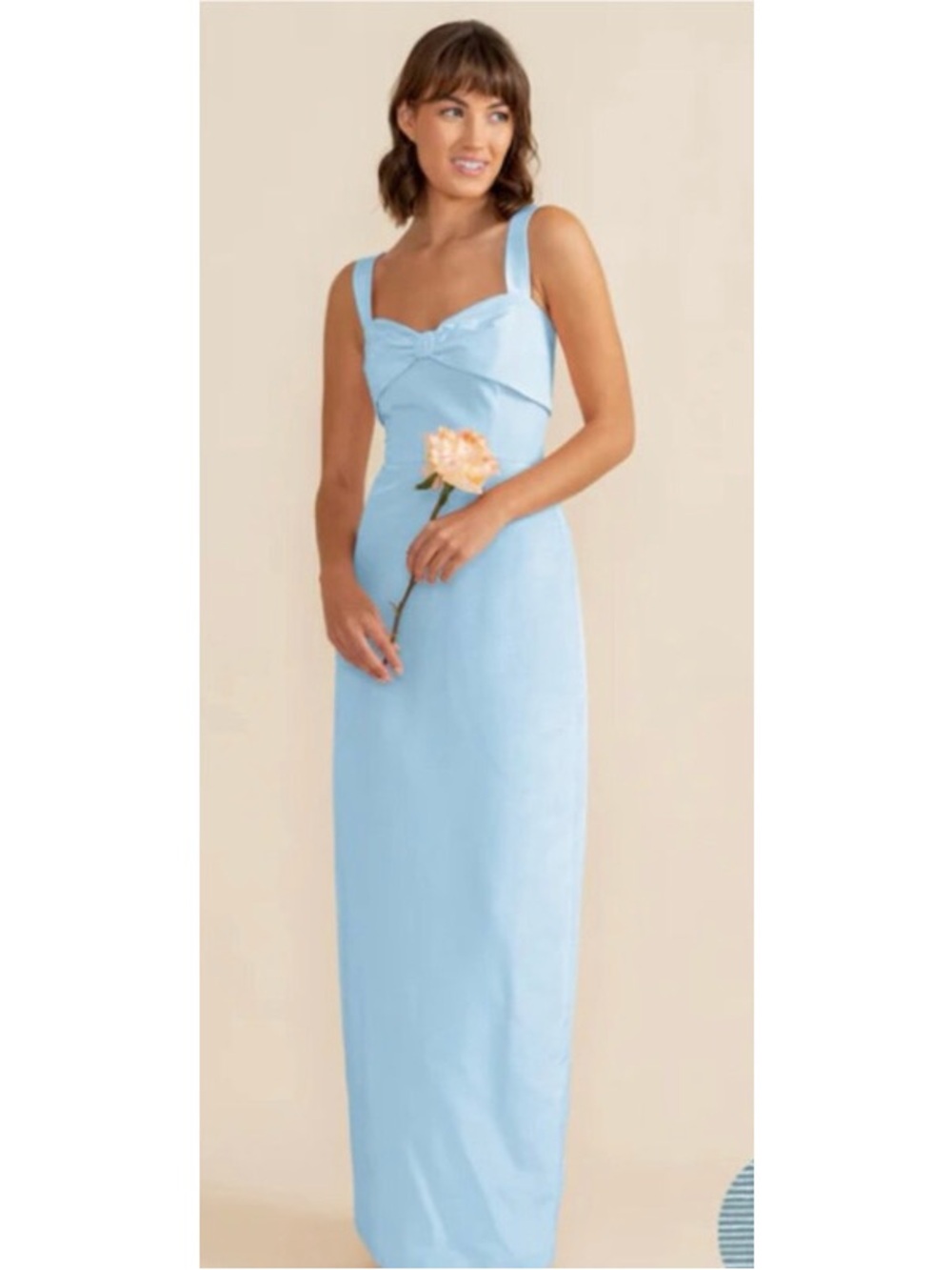 Lula Kate Grace Floor-Length Sweetheart Bow Neckline Bridesmaid Dress Size 10